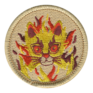 Phoenix Cat Scout Patrol Patch - embroidered 2 inch round by ClassB Phoenix Cat Scout Patrol Patch - embroidered 2 inch round by ClassB