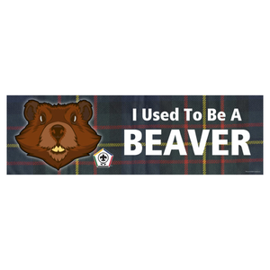Wood Badge Bumper Sticker with Wood Badge Beaver Critter and Wood Badge logo by ClassB