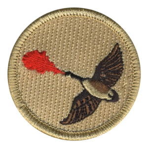 Flaming Goose Scout Patrol Patch - embroidered 2 inch round by ClassB Flaming Goose Scout Patrol Patch - embroidered 2 inch round by ClassB
