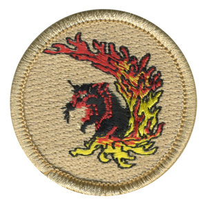 Flaming Panther Scout Patrol Patch - embroidered 2 inch round by ClassB