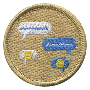 Texting Scout Patrol Patch - embroidered 2 inch round by ClassB