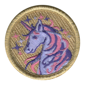 Magical Unicorn Scout Patrol Patch - embroidered 2 inch round by ClassB Magical Unicorn Scout Patrol Patch - embroidered 2 inch round by ClassB