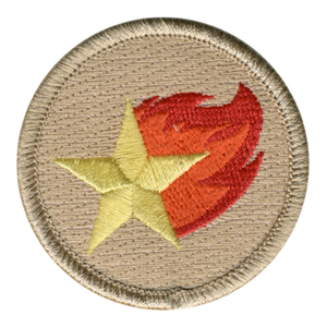 Flaming Star Scout Patrol Patch - embroidered 2 inch round by ClassB