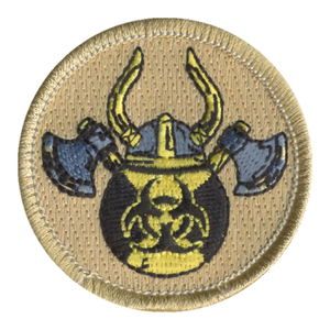 Atomic Vikings Patch - embroidered 2 inch round by ClassB