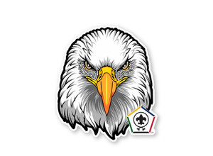 Wood Badge Sticker of Wood Badge Eagle with Wood Badge Logo  by ClassB
