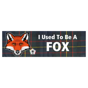 Wood Badge Bumper Sticker with Wood Badge Fox Critter and Wood Badge logo by ClassB