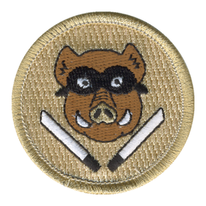Boars with Swords Patch - embroidered 2 inch round by ClassB