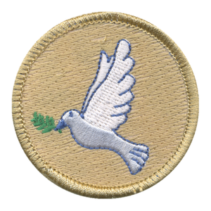 Dove Patch - embroidered 2 inch round by ClassB