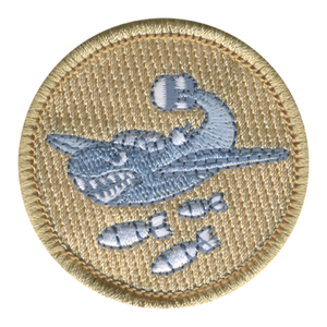 Shark Bombs Scout Patrol Patch - embroidered 2 inch round by ClassB Shark Bombs Scout Patrol Patch - embroidered 2 inch round by ClassB