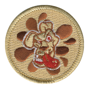 Raging Mud Dog Patch - embroidered 2 inch round by ClassB