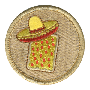 Taco Flavored Sweet Tart Patch - embroidered 2 inch round by ClassB