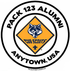Cub Scout Pack Sticker - 8 pack - Alumni with Color Logo SP5489