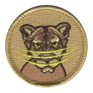 Glaring Cougar Patrol Patch - embroidered 2 inch round by ClassB