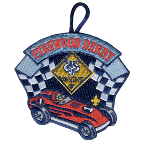 Pinewood Derby Race Car Patch with Cub Scout Logo by ClassB Pinewood Derby Race Car Patch with Cub Scout Logo by ClassB