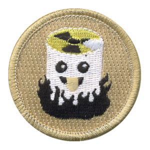 Atomic Marshmallow Patch - embroidered 2 inch round by ClassB