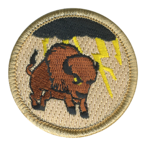 Thundering Buffalo Patrol Patch - embroidered 2 inch round by ClassB