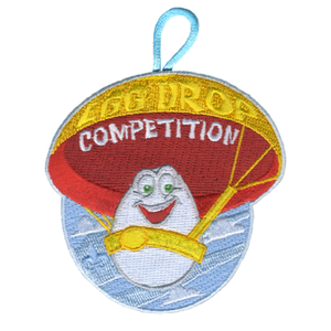 Egg Drop Competition Activity Patch Parachute Design and Scouting America fleur de lis by ClassB