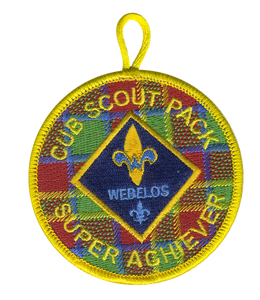 Cub Scout Pack Super achiever Patch with Webelos Rank by ClassB Cub Scout Pack Super achiever Patch with Webelos Rank by ClassB