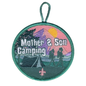 Mother and Son Camping Activity Patch Hiking Design by ClassB Mother and Son Camping Activity Patch Hiking Design by ClassB