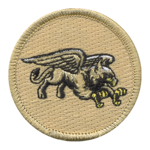 Soaring Griffin Patch - embroidered 2 inch round by ClassB