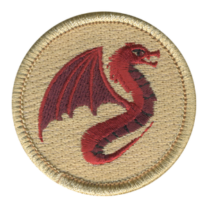 Flying Red Dragon Scout Patrol Patch - embroidered 2 inch round by ClassB