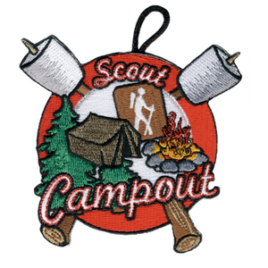 BSA Patch Scout Campout - Tent with Campfire and S'mores by ClassB BSA Patch Scout Campout - Tent with Campfire and S'mores by ClassB