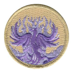 Purple Phoenix Patch - embroidered 2 inch round by ClassB