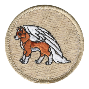 Winged Fox Patch - embroidered 2 inch round by ClassB