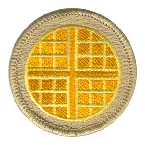 Waffle Scout Patrol Patch - embroidered 2 inch round by ClassB