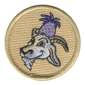 Purple Pineapple Goat Patrol Patch - embroidered 2 in round by ClassB