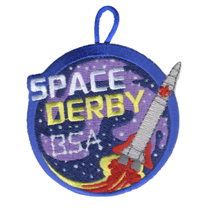 Space Derby Activity Patch Outer Space Design and bsa fleur de lis by ClassB Space Derby Activity Patch Outer Space Design and bsa fleur de lis by ClassB