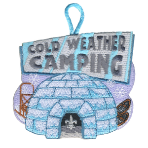 Cold Weather Camping Activity Patch Igloo Design and bsa fleur de lis by ClassB