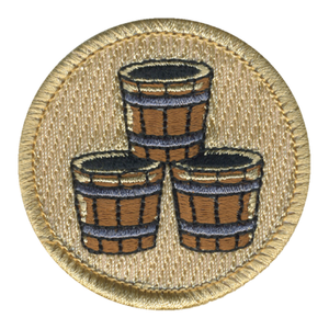 Three Buckets Patrol Patch - embroidered 2 in round by ClassB