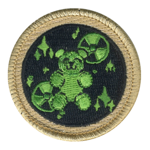 Radioactive Ninja Gummy Bear Patrol Patch - embroidered 2 in round by ClassB