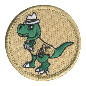 Inspector Dino Patch - embroidered 2 inch round by ClassB