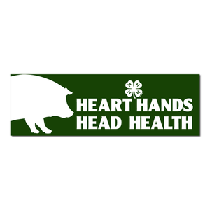4-H's of the Pledge Swine Bumper Sticker by ClassB 4-H's of the Pledge Swine Bumper Sticker by ClassB