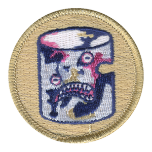 Marshmallow Zombie Patch - embroidered 2 inch round by ClassB