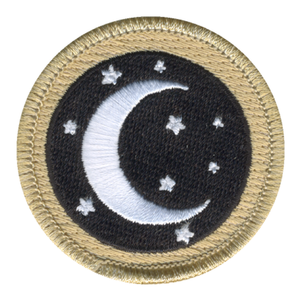 Moon and Stars Patrol Patch - embroidered 2 in round by ClassB