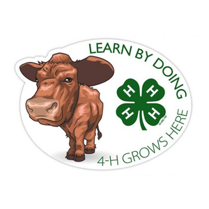 Beef Cattle Learn By Doing 4-H Sticker by ClassB Beef Cattle Learn By Doing 4-H Sticker by ClassB