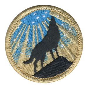 Celestial Wolf Patch - embroidered 2 inch round by ClassB