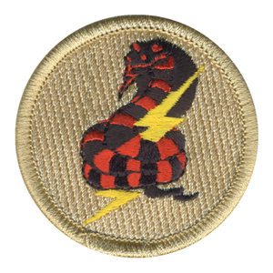 Thunder Snake Patch - embroidered 2 inch round by ClassB
