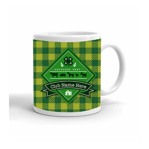 4-H Pledge Mug Green Plaid Pattern - Right Side by ClassB 4-H Pledge Mug Green Plaid Pattern - Right Side by ClassB