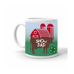 Show Dad 4-H Mug - Cow - Left by ClassB Show Dad 4-H Mug - Cow - Left by ClassB