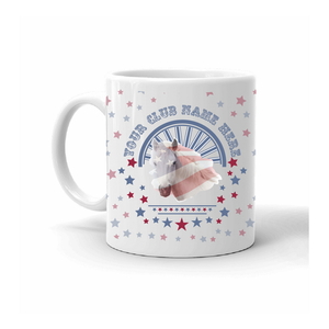 Horse 4-H Mug American Flag - Left Side by ClassB Horse 4-H Mug American Flag - Left Side by ClassB