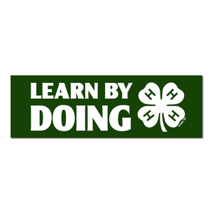 Learn by Doing 4-H Bumper Sticker by ClassB Learn by Doing 4-H Bumper Sticker by ClassB