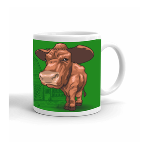 Beef Cattle 4-H Mug Farm Scene - Right Side View by ClassB Beef Cattle 4-H Mug Farm Scene - Right Side View by ClassB