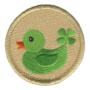 Green Rubber Duck Patrol Patch - embroidered 2 in round by ClassB