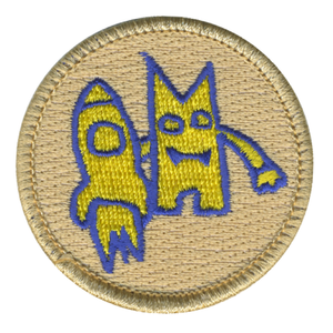 Rocket Character Patrol Patch - embroidered 2 in round by ClassB