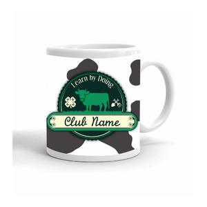 Cattle Learn By Doing 4-H Mug - Right Side by ClassB Cattle Learn By Doing 4-H Mug - Right Side by ClassB