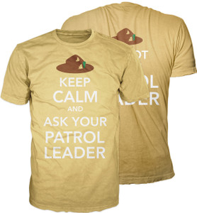 Scouts BSA Graphic Tee With Keep Calm and Ask Your Patrol Leader Design - Both Sides Scouts BSA Graphic Tee With Keep Calm and Ask Your Patrol Leader Design - Both Sides
